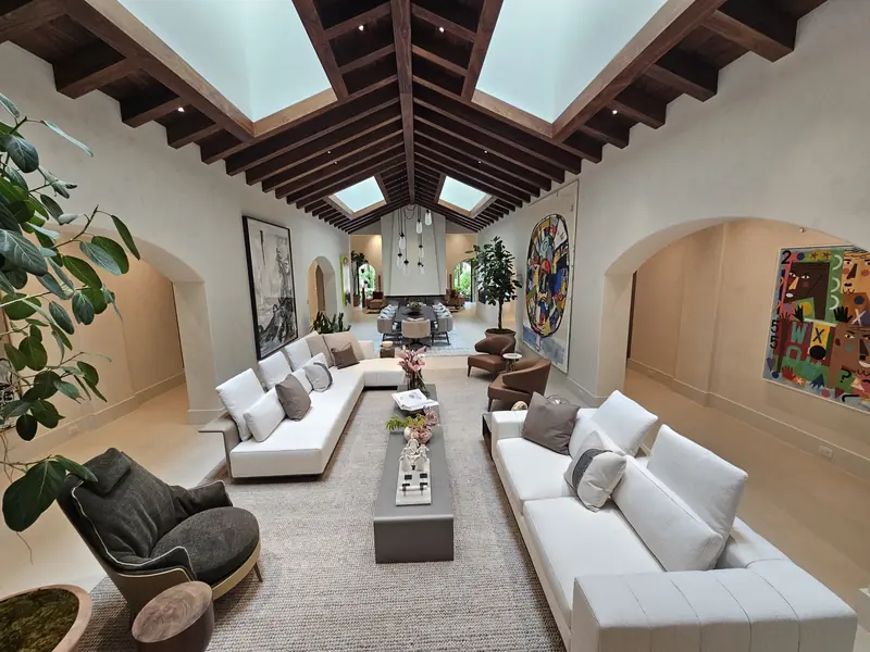 Great room with skylights — LAM Paint Services project (interior)